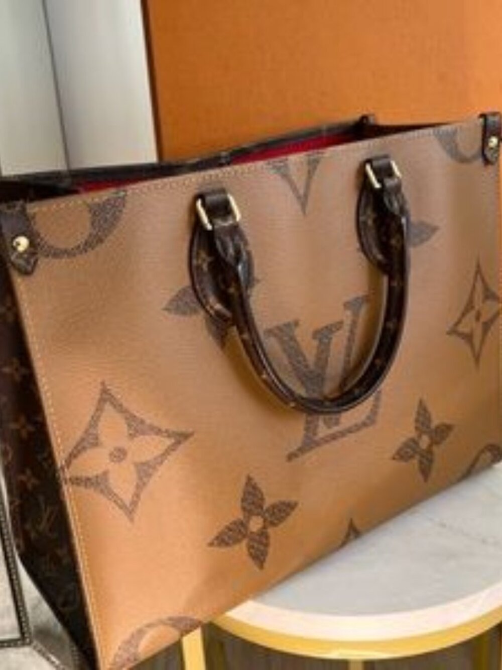 Louis Vuitton OnTheGo MM Monogram Reverse Giant Pristine Includes Dustbag/box